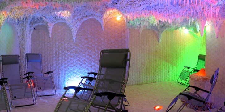 Relaxace v solné jeskyni Star s masáží a parafínovým zábalem