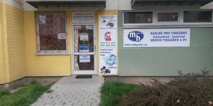 Kredit v hodnotě 500 nebo 1000 Kč na tisk a kopírování