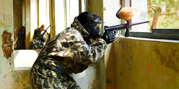 Časově neomezená paintballová přestřelka s veškerou výbavou