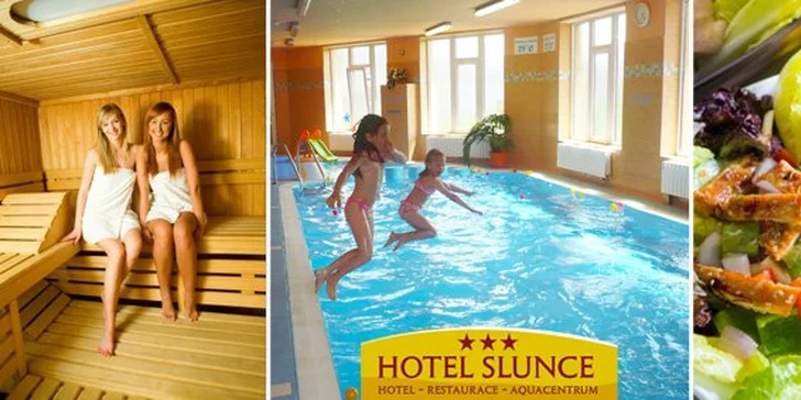 249 Kč za DVA vstupy do aquacentra, DVA ručníkové a čajové servisy a DVA zeleninové saláty s kuřecími nudličkami. Relaxační den se slevou 70 %.