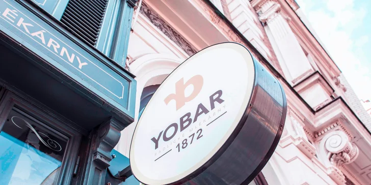 Potěšení z Yobaru: 2 muffiny s bílým frozen yogurtem