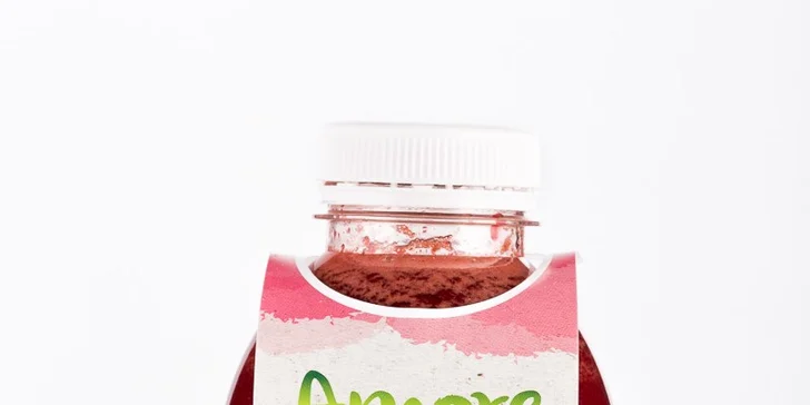 Tři velké čerstvé šťávy Amore Fresh s sebou a podle vlastní chuti