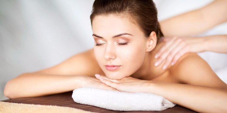 Skvostná 90minutová relaxace s masáží dle výběru a zábalem pro uvolnění