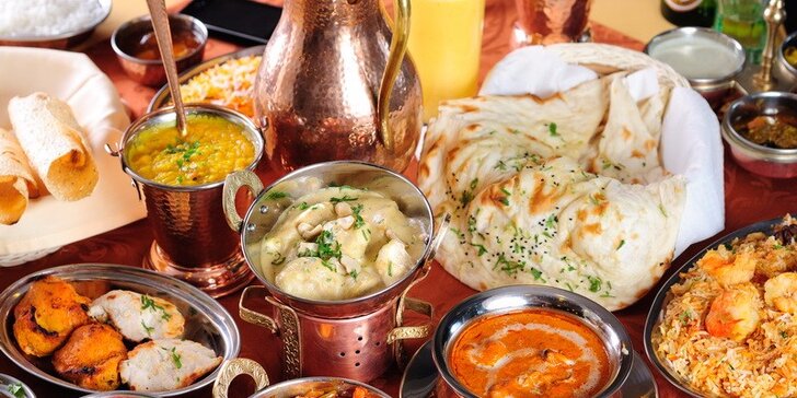 Dárkový voucher na jakékoli jídlo z menu indické restaurace v hodnotě 700 Kč
