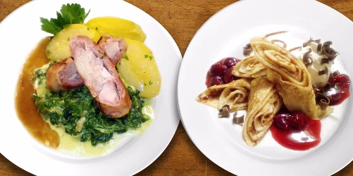 4chodové menu pro dva v hotelu Trinity