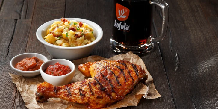 Delikatesní kuřecí menu pro dva v restauraci NAGRILU u Václaváku