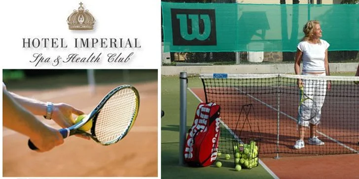 999 Kč za 10 hodin tenisu ve Sportcentru Imperial v Karlových Varech. Přenosná permanentka, kurty s umělým povrchem a sleva 50 %.