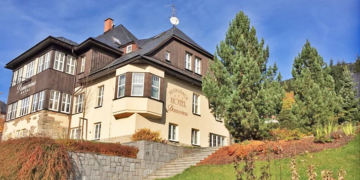 3-4denní podzimní pobyt ve Špindlu s wellness a polopenzí pro dva