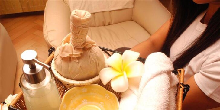 Letní masáže a aroma lázeň: 100 minut relaxace v salonu Thai Sun