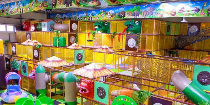 Zábava ve Funparku Žirafa: dětský vstup, káva pro doprovod i akční laser game