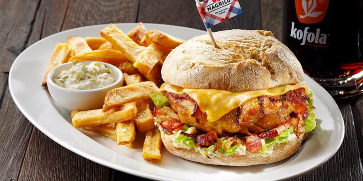 Delikatesní kuřecí menu pro dva v restauraci NAGRILU u Václaváku
