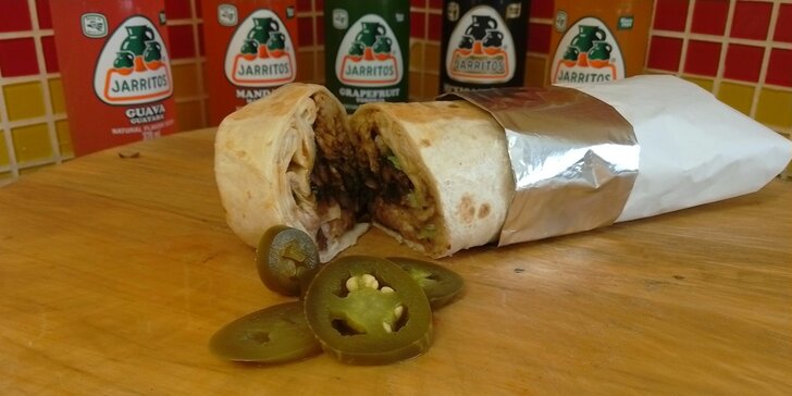 Mexické burrito s masem nebo vegetariánská verze