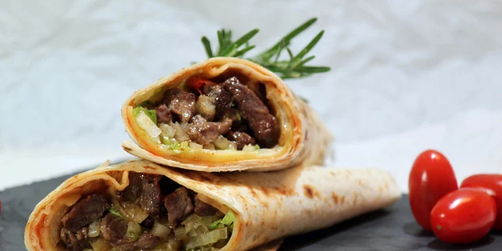 Zakousněte se do vepřového burritos nebo hovězího wrapu v tortille