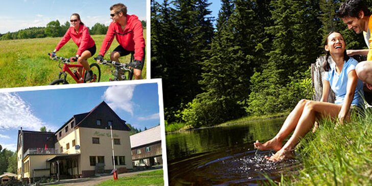 Tři nebo šest pohodových dní PRO DVA v Jizerských horách. Pobyt se snídaní v hotelu Emilka. Cyklistický, turistický a houbařský ráj!
