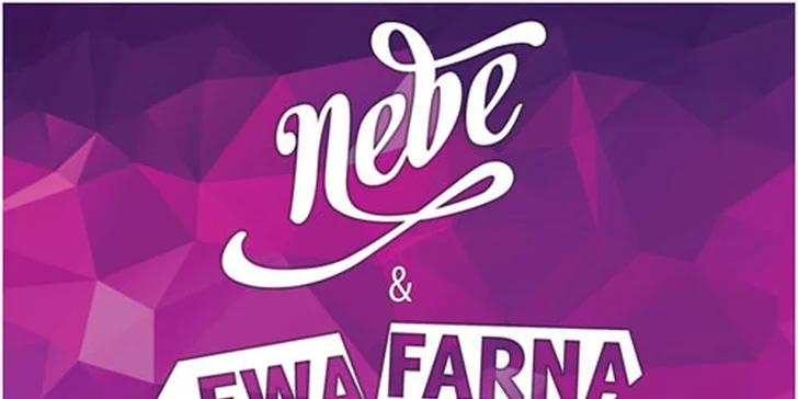 Lístek na parádní trojkoncert Ewa Farna, Support Lesbiens a Nebe On Stage