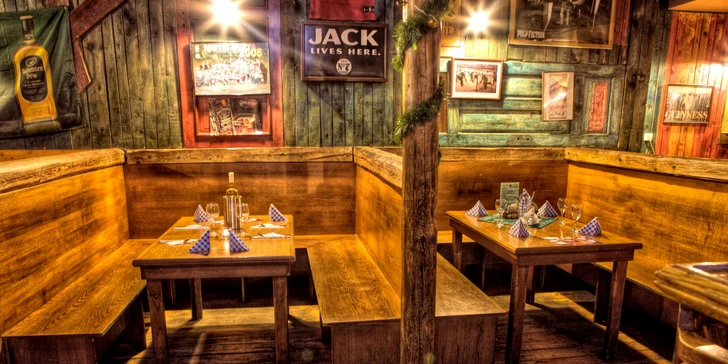 Roztočte to se dvěma výbornými pizzami ve stylové irské restauraci