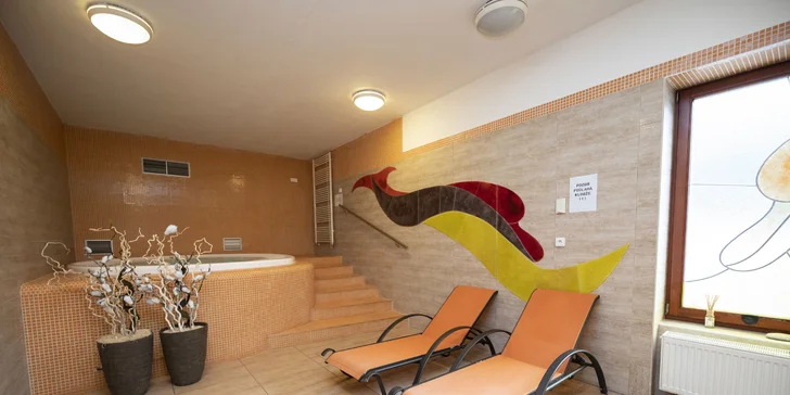 Ve wellness si odpočinete ve vířivce a v sauně (varianty s polopenzí).