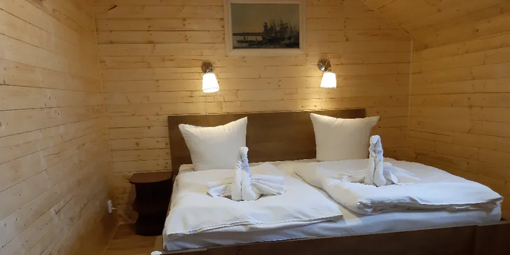 Pokoje jsou jednoduché a útulné. 