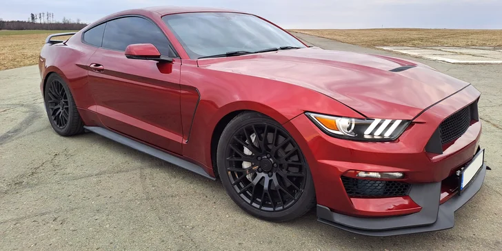 Mustang má automatickou převodovku a klimatizovaná sedadla. 
