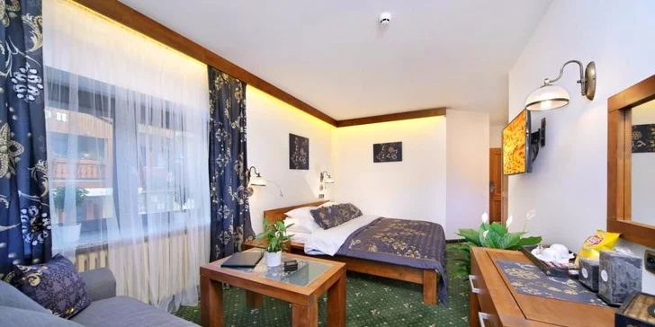 All inclusive pobyt v Harrachově pro dva: Pokoje Swarovski se saunou i vířivkou