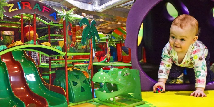 Dovádění ve Funparku Žirafa Kladno: vstupy pro 2 děti za cenu jednoho
