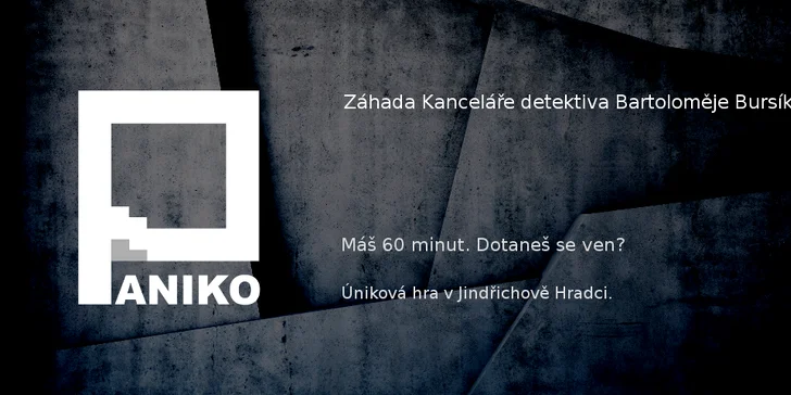 Úniková hra Paniko: vyřešte vraždy i zmizení detektiva Bartoloměje Bursíka