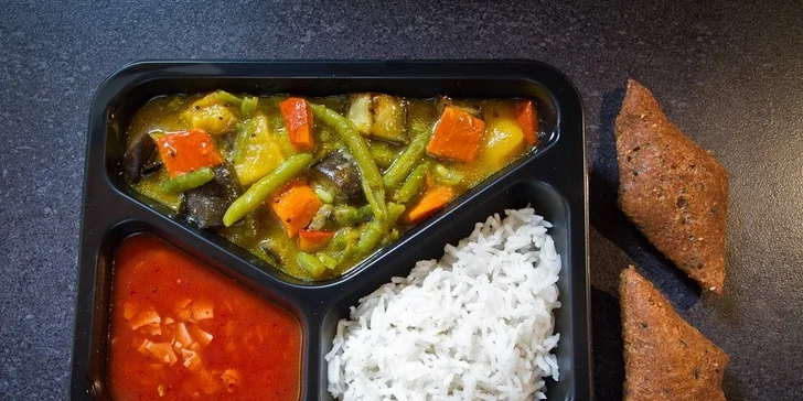 Chutný vegetariánský oběd vč. rozvozu po Prostějově a okolí