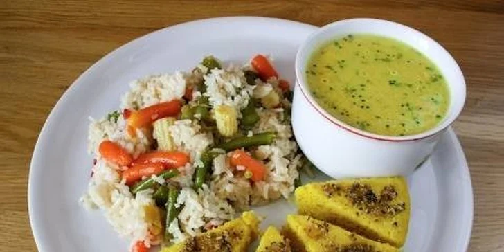 Chutný vegetariánský oběd vč. rozvozu po Prostějově a okolí