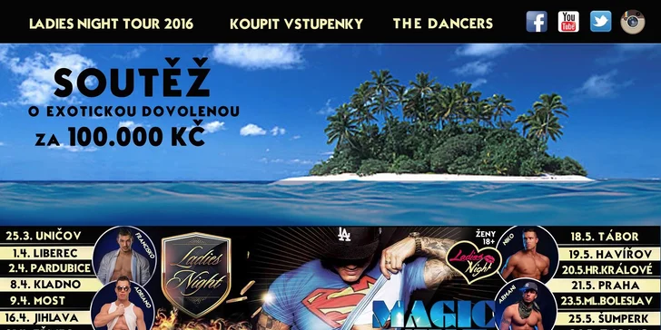 Vstupenka na Ladies Night: Bitva striptýzových skupin ve Znojmě