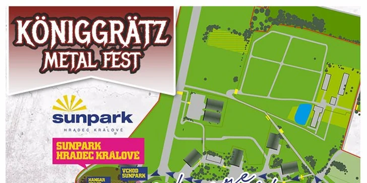 Vstupenka na první ročník metalového festivalu Königgrätz Metal Fest