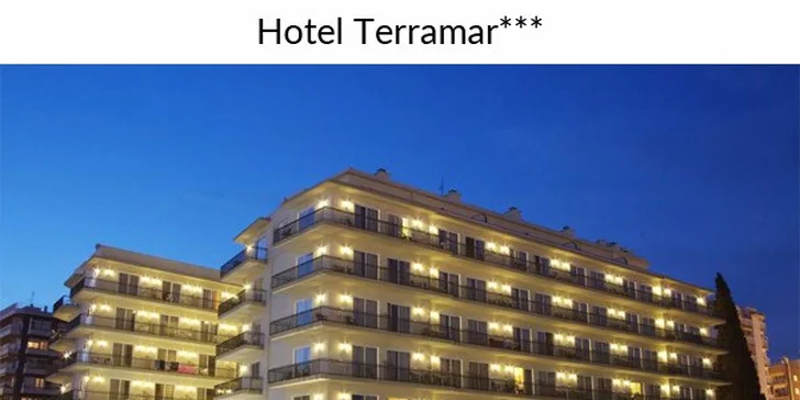 7 nocí ve španělském hotelu Terramar*** s polopenzí a dopravou