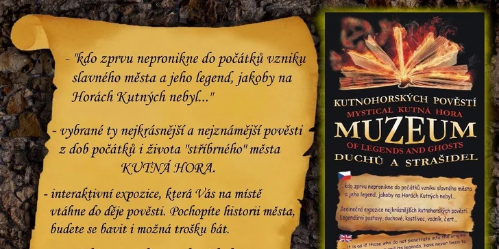 Pojďte se bavit i bát: Muzeum kutnohorských pověstí, duchů a strašidel