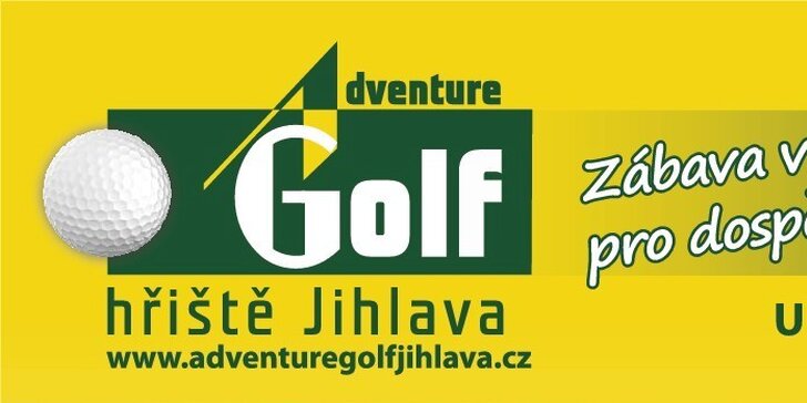60minutová hra Adventure golfu pro dva v Jihlavě