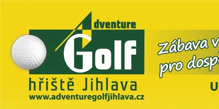 60minutová hra Adventure golfu pro dva v Jihlavě