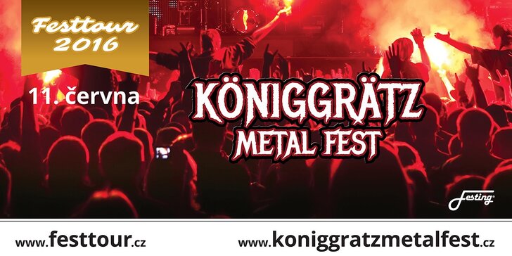 Vstupenka na první ročník metalového festivalu Königgrätz Metal Fest