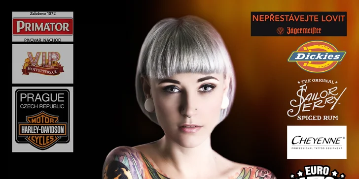 Vstupenky na mezinárodní festival tetování Tattoo Convention 2016