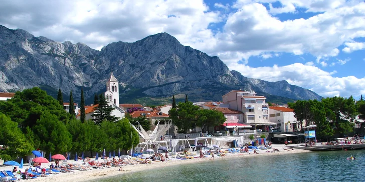 Letní dovolená v apartmánovém domě v letovisku Baška Voda v Chorvatsku