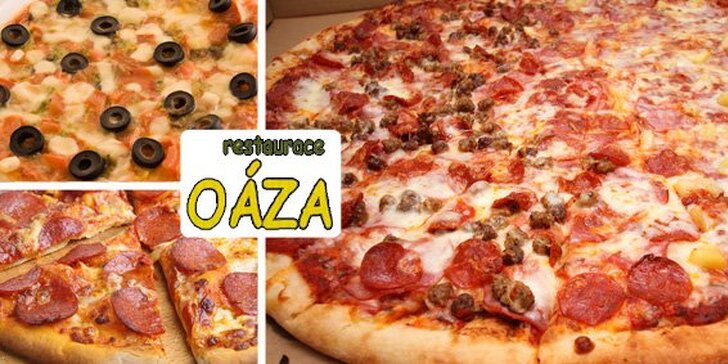 99 Kč za jakékoli DVĚ pizzy v restauraci Oáza. Restaurace Oáza, vaše oáza klidu. Posezení v přírodě a italská specialita, která nikdy neomrzí, se slevou až 58 %.