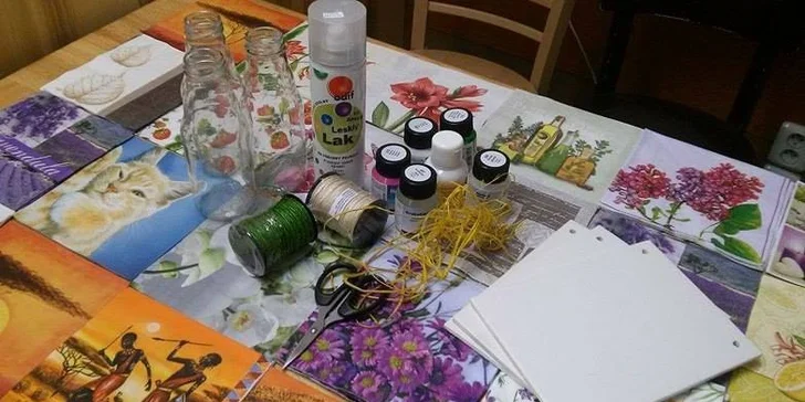Kurzy decoupage a keramiky s možností dětského hlídání a tvoření