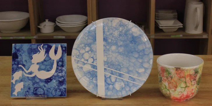 Kurzy decoupage a keramiky s možností dětského hlídání a tvoření