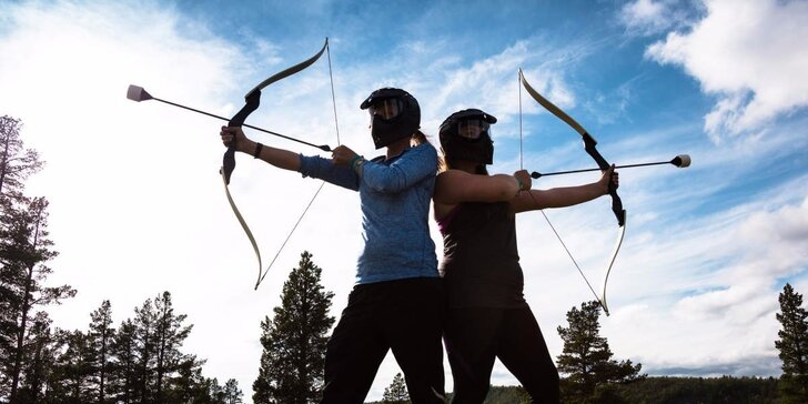 3 hodiny nabité adrenalinem – paintball a archery game