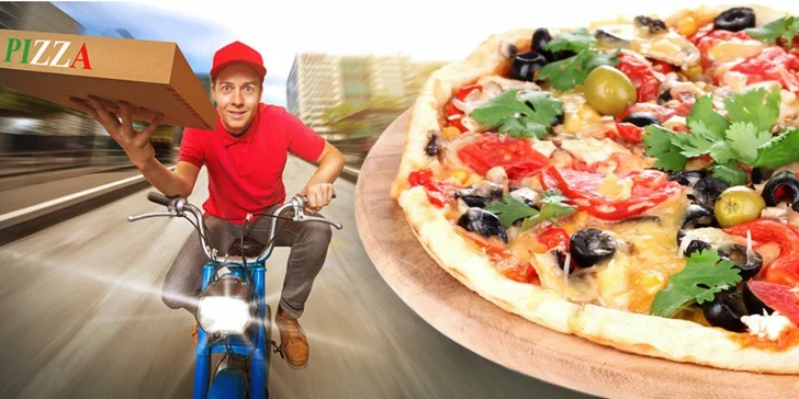 2 lahodné pizzy včetně rozvozu po Hradci Králové