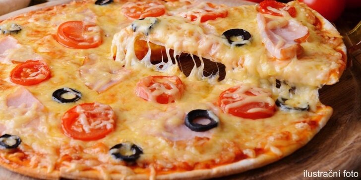 Maxi pizza o průměru 45 cm dle vašeho gusta