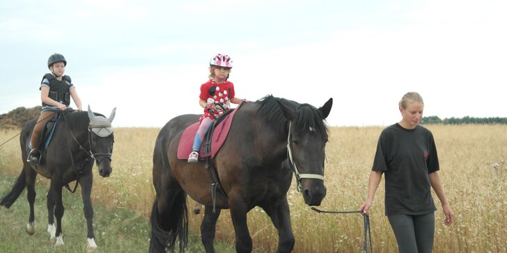 Hodinový zážitek: Projížďka na koni v přírodě pro dospělé i děti