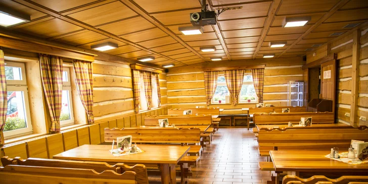 V ceně pobytu máte polopenzi.