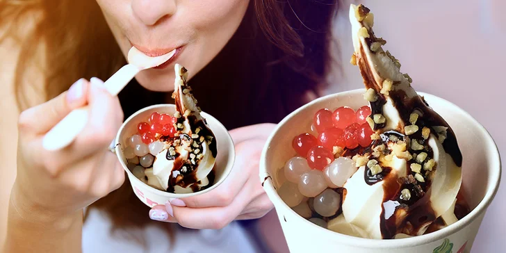 Parádní letní osvěžení: XL zmrzlina nebo Bubble Tea s kuličkami a želé