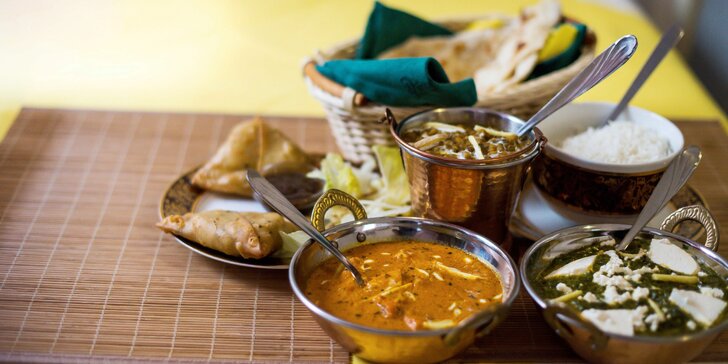 Exotické chutě na talíři: Výtečné indické menu pro dva