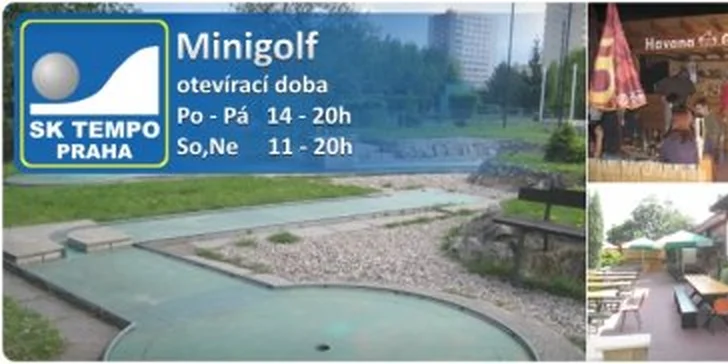 Dvě hodiny minigolfu pro dva nebo pro celou rodinu na krásném venkovním hřišti. Sportovní vyžití pro začátečníky i náruživé minigolfaře!