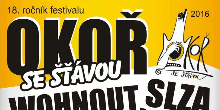 Festival Okoř se šťávou: Wohnout, UDG, Voxel, ATMO, Slza a další skvělá muzika