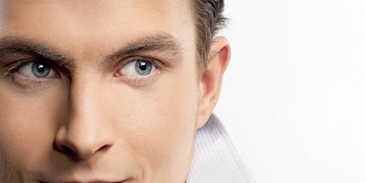 Kompletní kosmetické ošetření pro muže s masáží obličeje a hlavy